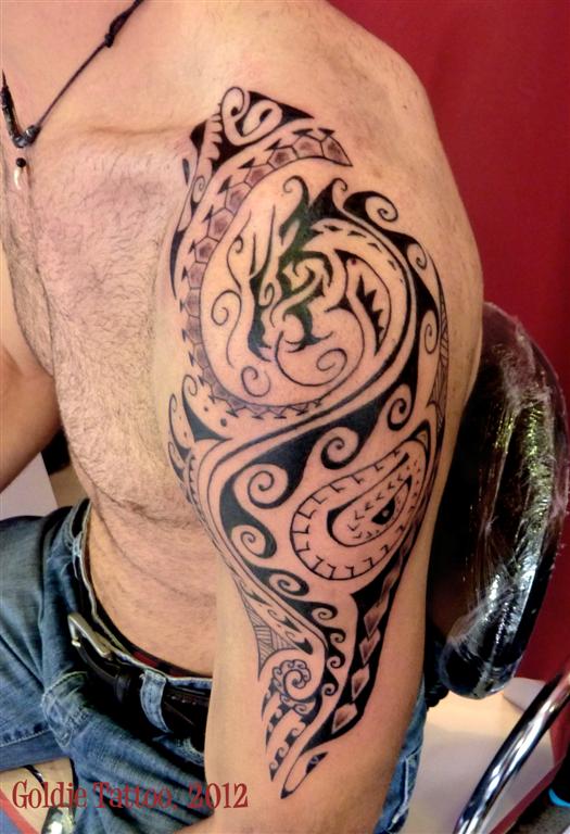maori tribal goldie tattoo maori tribal goldie tattoo