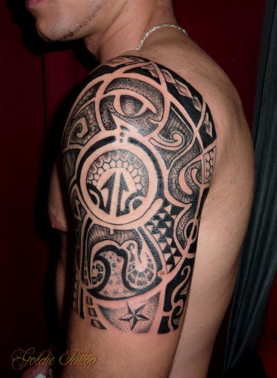 maori tribal goldie tattoo maori tribal goldie tattoo